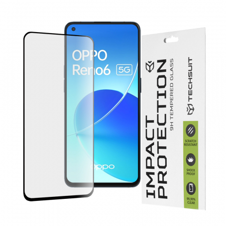 Oppo Reno6 5G - Folie sticla Full Glue 111D pentru OPPO Reno6 5G, Negru