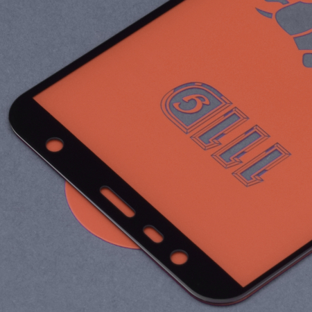 Folie sticla Full Glue 111D pentru Samsung Galaxy J4 Plus (2018) / J6 Plus (2018), Negru [2]