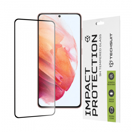Galaxy S21 - Folie sticla Full Glue 111D pentru Samsung Galaxy S21, Negru