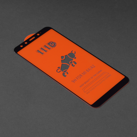 Folie sticla Full Glue 111D pentru Xiaomi Mi A2, Negru [1]