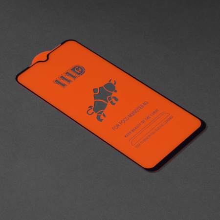 Folie sticla Full Glue 111D pentru Xiaomi Poco M3 / Redmi 9T, Negru [1]