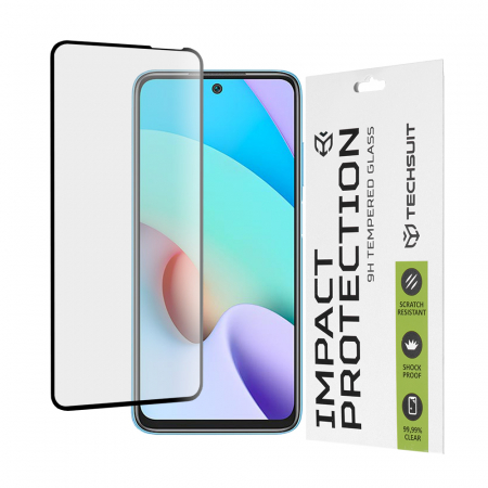 Xiaomi Redmi 10 - Folie sticla Full Glue 111D pentru Xiaomi Redmi 10, Negru