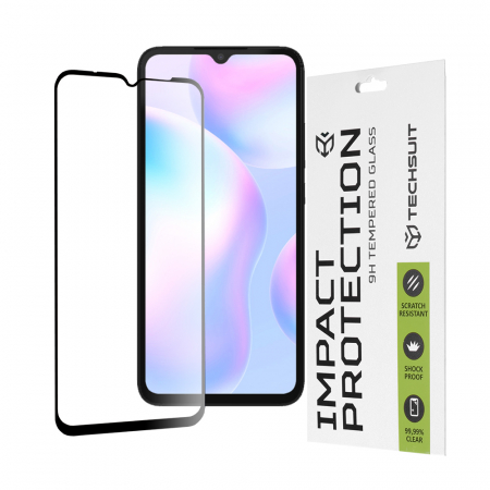 Xiaomi Redmi 9A - Folie sticla Full Glue 111D pentru Xiaomi Redmi 9A, Negru