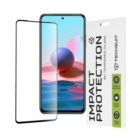 Xiaomi Redmi Note 10 / 10S - Folie sticla Full Glue 111D pentru Xiaomi Redmi Note 10 / 10S, Negru