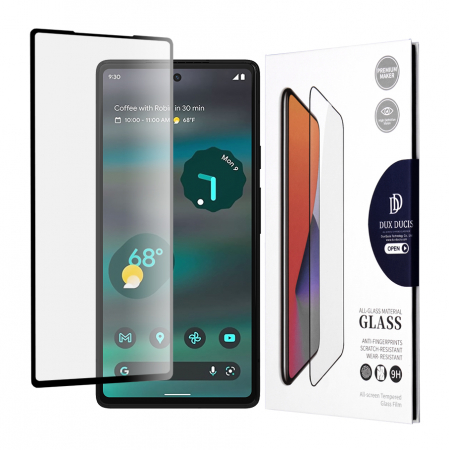 Google Pixel 6A - Folie sticla Google Pixel 6a, Dux Ducis Tempered Glass, Negru