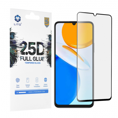 Honor - Folie sticla Honor X7, Lito Full Glue Full Screen, Negru