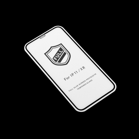Folie sticla iPhone 11 / XR, Lito Full Glue Full Screen, Negru [2]