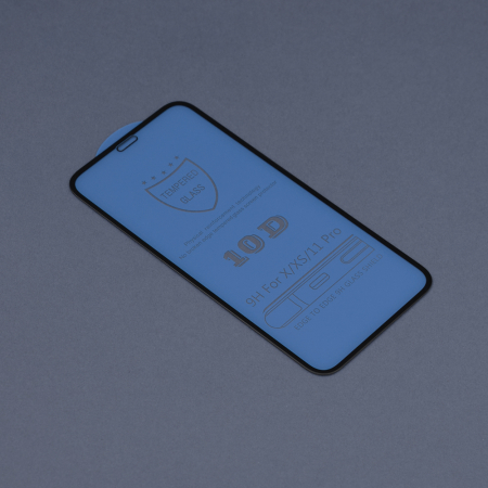 Folie sticla iPhone X / XS / 11 Pro, Dux Ducis Tempered Glass, Negru [1]