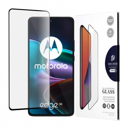 Motorola Edge 30 - Folie sticla Motorola Edge 30, Dux Ducis Tempered Glass, Negru
