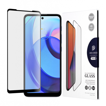 Motorola Moto E40 - Folie sticla Motorola Moto E40, Dux Ducis Tempered Glass, Negru