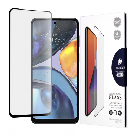 Motorola Moto G22 - Folie sticla Motorola Moto G22, Dux Ducis Tempered Glass, Negru