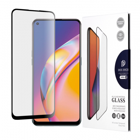Oppo A94 - Folie sticla OPPO Reno5 Lite / A94, Dux Ducis Tempered Glass, Negru