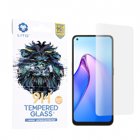 Oppo Reno8 5G - Folie sticla OPPO Reno8 5G, Lito Tempered Glass, Transparenta