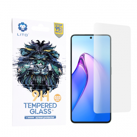 Oppo Reno8 Pro - Folie sticla OPPO Reno8 Pro, Lito Tempered Glass, Transparenta