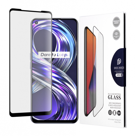 Realme - Folie sticla Realme 8i, Dux Ducis Tempered Glass, Negru