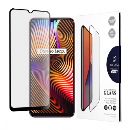 Realme - Folie sticla Realme C11, Dux Ducis Tempered Glass, Negru