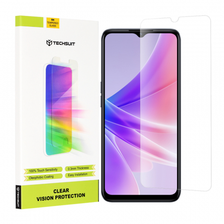 Realme C31 - Folie sticla Realme C31, Techsuit Clear Vision, Transparenta