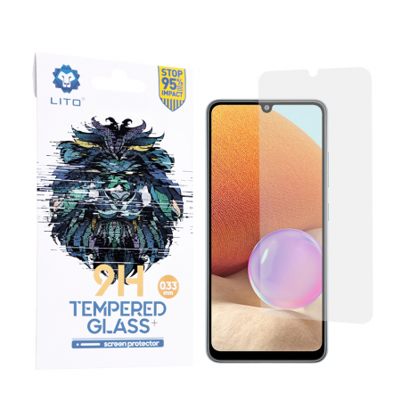 Galaxy A32 4G - Folie sticla Samsung Galaxy A32 4G, Lito Tempered Glass, Transparenta