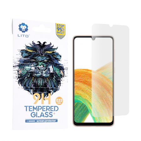 Galaxy A33 5G - Folie sticla Samsung Galaxy A33 5G, Lito Tempered Glass, Transparenta