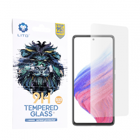 Galaxy A53 5G - Folie sticla Samsung Galaxy A53 5G, Lito Tempered Glass, Transparenta