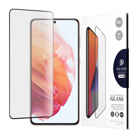 Galaxy S21 - Folie sticla Samsung Galaxy S21, Dux Ducis Tempered Glass, Negru