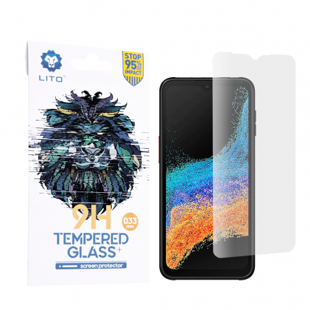 Galaxy XCover6 Pro - Folie sticla Samsung Galaxy Xcover6 Pro, Lito Tempered Glass, Transparenta