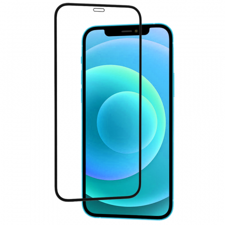 Folie sticla securizata iPhone 12 / 12 Pro, Mocolo 3D Full Glue, Negru [7]