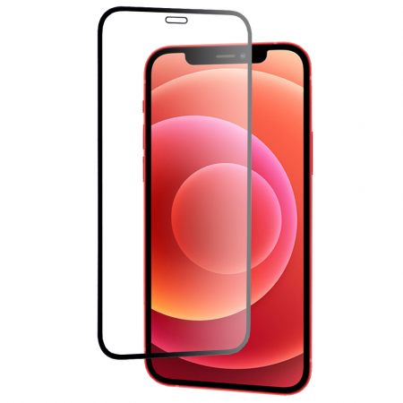 iPhone 12 Mini - Folie sticla securizata iPhone 12 Mini, Mocolo 3D Full Glue, Negru