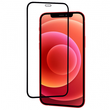 Folie sticla securizata iPhone 12 Mini, Mocolo 3D Full Glue, Negru [7]