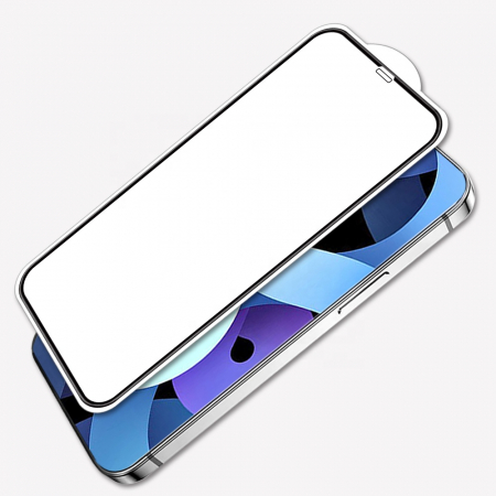 Folie sticla securizata iPhone 12 Pro Max, Mocolo 3D Full Glue, Negru [5]