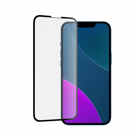 iPhone - Folie sticla securizata iPhone 13 Mini, Mocolo 3D Full Glue, Negru