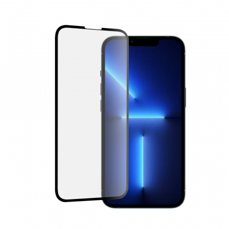 iPhone 13 Pro Max - Folie sticla securizata iPhone 13 Pro Max, Mocolo 3D Full Glue, Negru