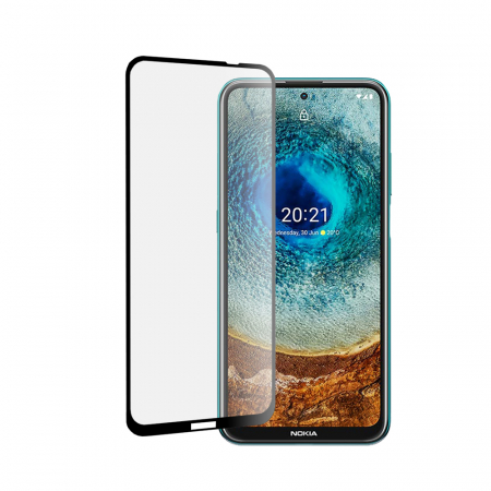 Nokia - Folie sticla securizata Nokia X10 / X20, Mocolo 3D Full Glue, Negru