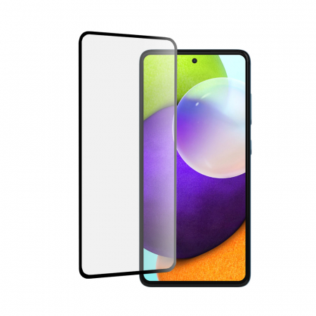 Galaxy A52 - Folie sticla securizata Samsung Galaxy A52 5G, Mocolo 3D Full Glue, Negru