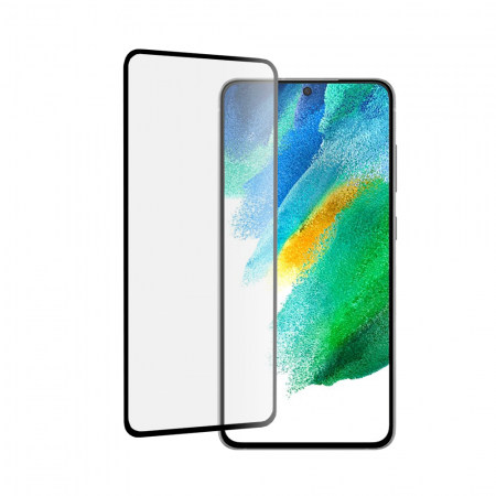 Galaxy S21 FE - Folie sticla securizata Samsung Galaxy S21 FE, Mocolo 3D Full Glue, Negru