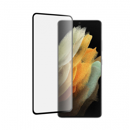 Galaxy S21 Ultra - Folie sticla securizata Samsung Galaxy S21 Ultra, Mocolo 3D Full Glue, Negru