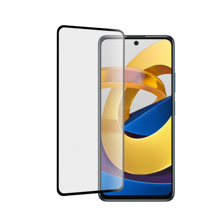 Xiaomi Poco M4 Pro 5G - Folie sticla securizata Xiaomi Poco M4 Pro 5G, Mocolo 3D Full Glue, Negru
