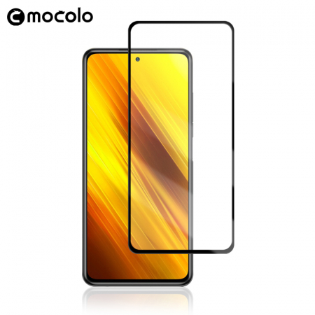 Folie sticla securizata Xiaomi Poco X3 NFC, Mocolo 3D Full Glue, Negru [3]