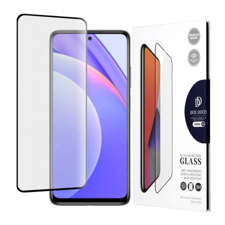 Xiaomi Mi 10T Lite - Folie sticla Xiaomi Mi 10T Lite, Ducis Tempered Glass, Negru