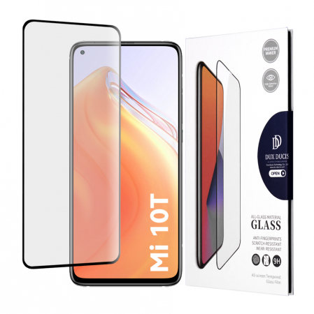 Xiaomi Mi 10T / Mi 10T Pro - Folie sticla Xiaomi Mi 10T / Mi 10T Pro, Ducis Tempered Glass, Negru
