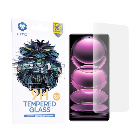 Xiaomi Redmi Note 12 Pro+ - Folie sticla Xiaomi Redmi Note 12 Pro / 12 Pro+, Lito Tempered Glass, Transparenta