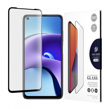 Xiaomi Redmi Note 9T - Folie sticla Xiaomi Redmi Note 9T, Ducis Tempered Glass, Negru