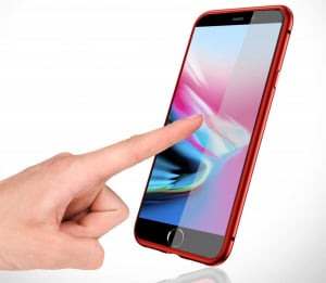 Husa 360 Magnetic Glass (sticla fata + spate) pentru iPhone 8 Plus, Red [3]