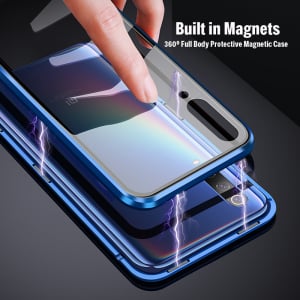 Husa 360 Magnetic Glass (sticla fata + spate) pentru Xiaomi Mi 9 SE, Albastru [2]