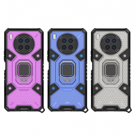 Husa antisoc Huawei Nova 8i, Honeycomb Armor, Albastru [6]