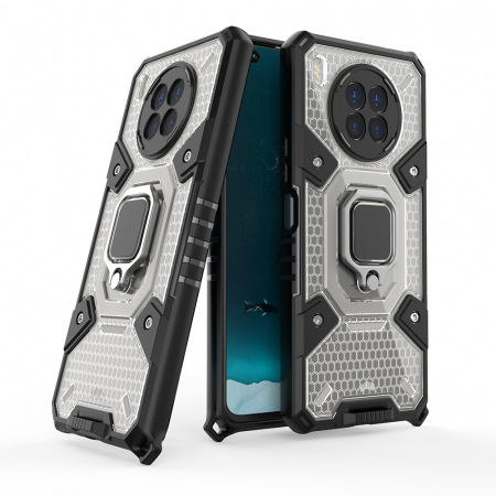 Huawei Nova 8i - Husa antisoc Huawei Nova 8i, Honeycomb Armor, Negru