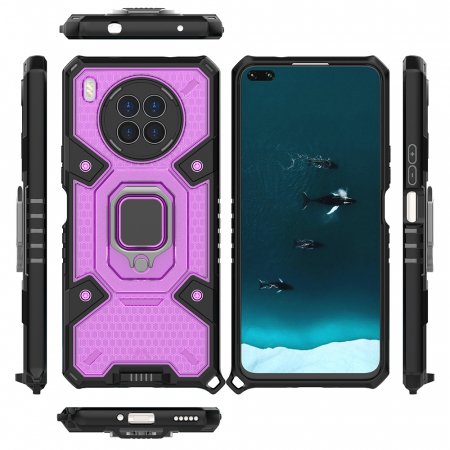 Husa antisoc Huawei Nova 8i, Honeycomb Armor, Rose Violet [3]