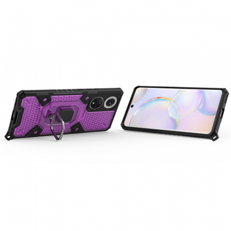 Husa antisoc Huawei Nova 9 / Honor 50, Honeycomb Armor, Rose Violet [5]