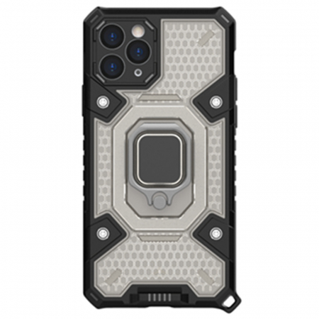 iPhone 11 Pro - Husa antisoc iPhone 11 Pro, Honeycomb Armor, Negru