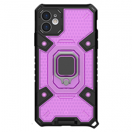 iPhone 12 Mini - Husa antisoc iPhone 12 Mini,  Honeycomb Armor, Rose Violet